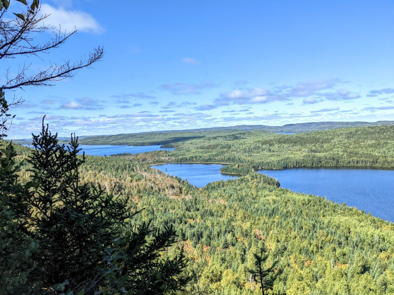 Border Route Trail over Rose Lake