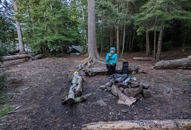 Rose Lake East campsite on Border Route Trail