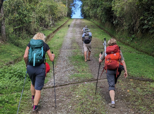 Steep Climb along AyA Water Project