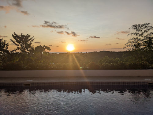 Sunset over Quepos