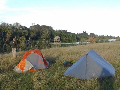 Camping on the Levee