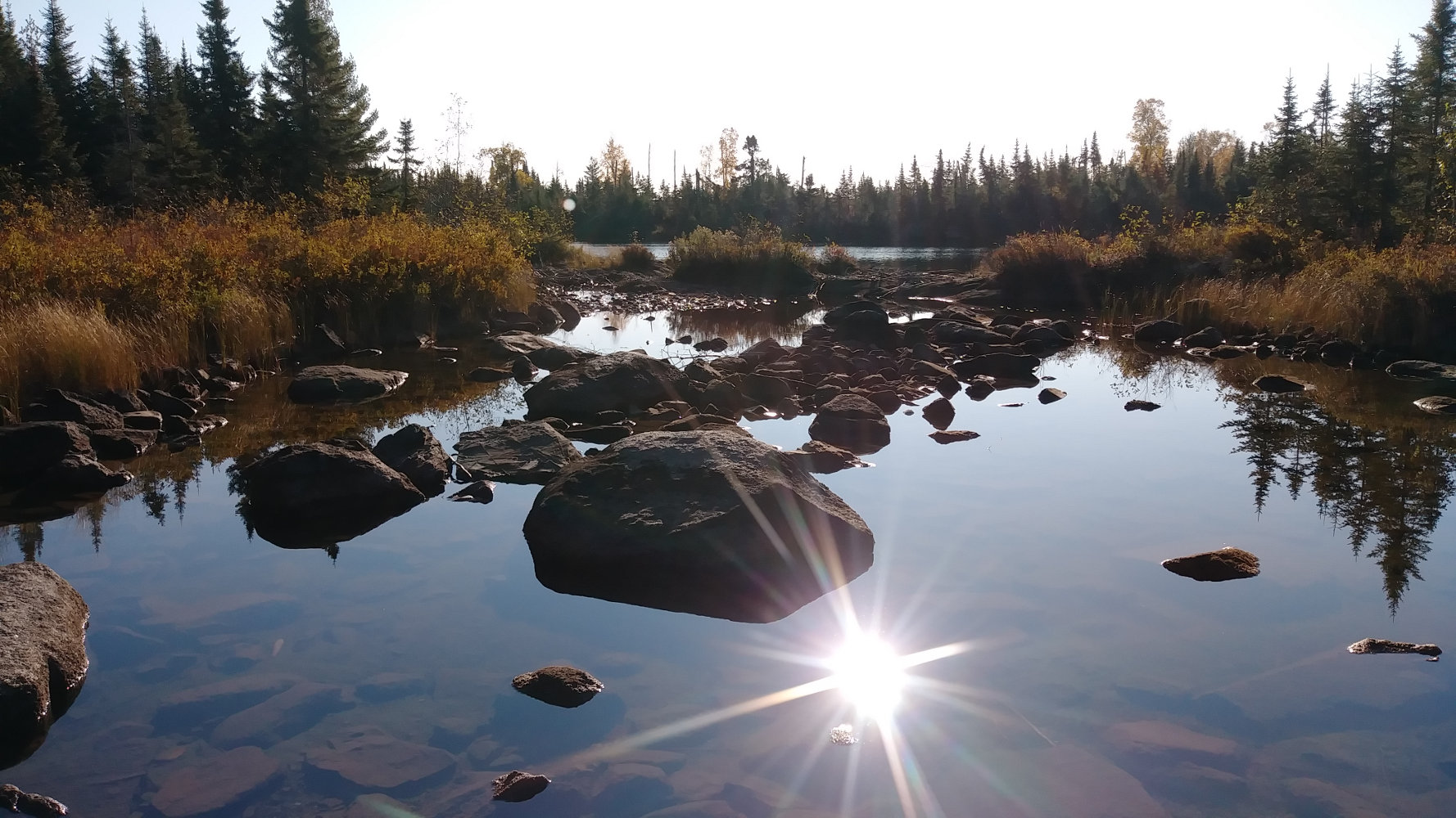 Low water from Thomas Lake