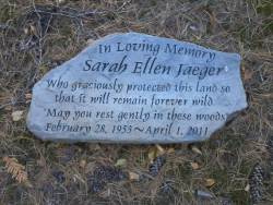 SHT Sarah Ellen Jaeger memorial