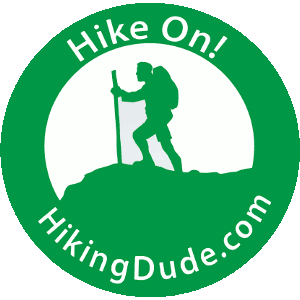 Hiking Dude Sticker